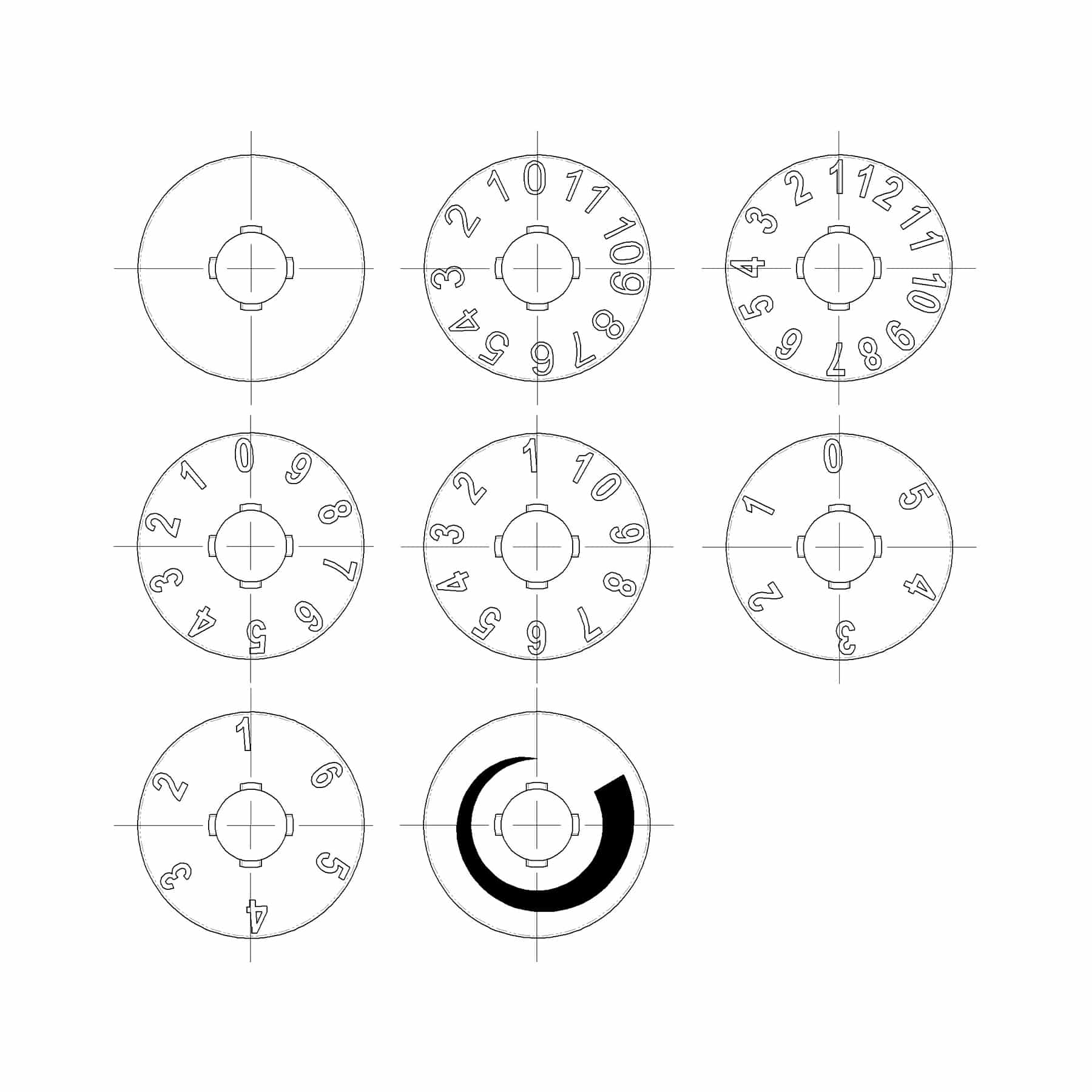 Figure dial options